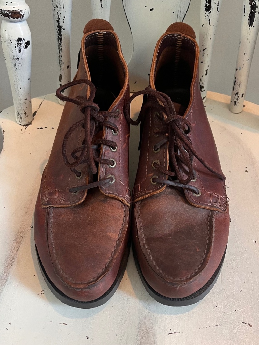 Vintage Eastland Brown Leather Chukka Boots – Men’s Casual Lace-Up Shoes